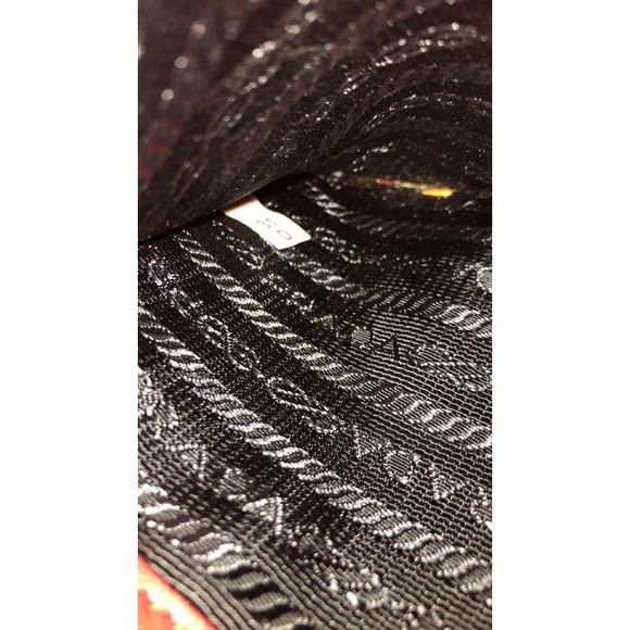 Prada Belted Concept Double Zip Tote Calfskin Small Red - Picture 8 of 12